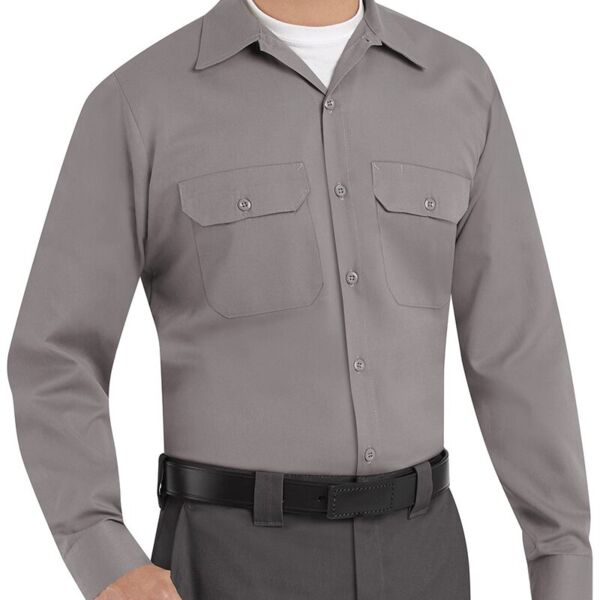 Men's Tall Utility Long Sleeve Work Shirt Thumbnail